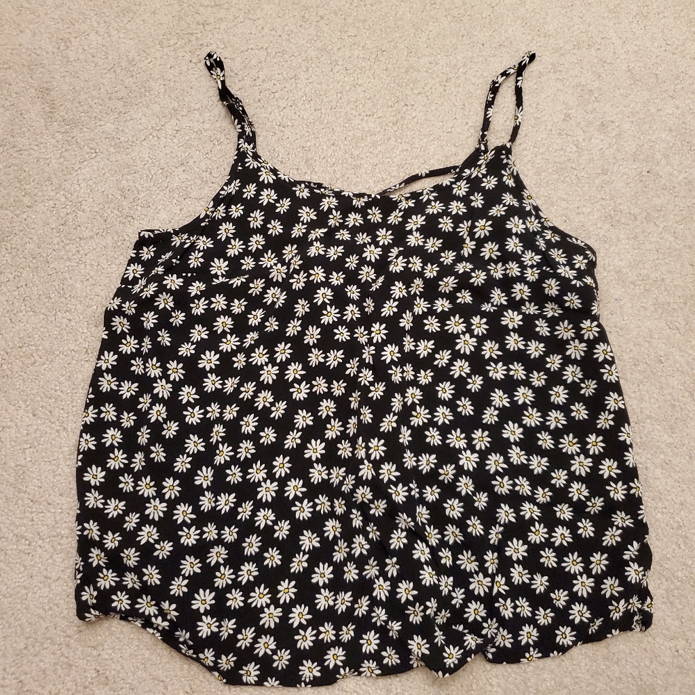 2/$20 🟠 sunflower tanktop with strappy cross back